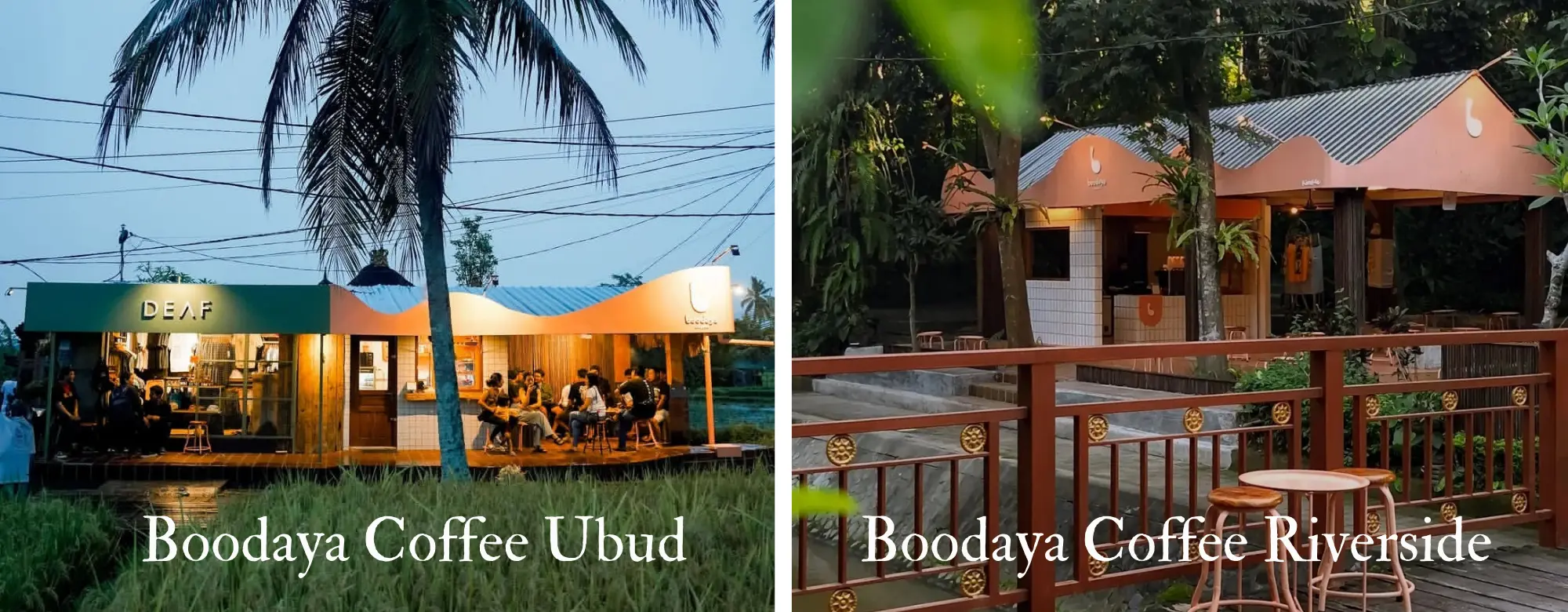 Boodaya Coffee Ubud dan riverside