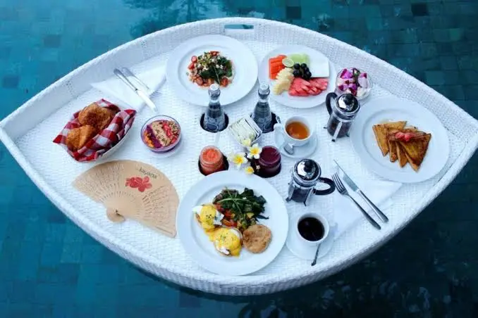The Kayana Seminyak Floating Breakfast